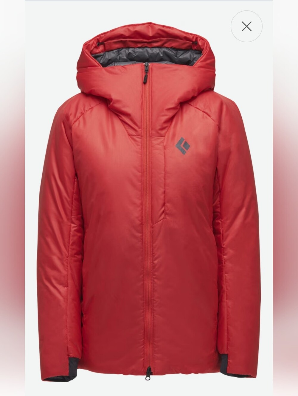 Black Diamond Women's Red Solution 4.0 Parka XL